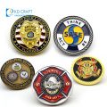 High quality personalized custom metal embossed 3D enamel souvenir land air team us navy seals challenge coin